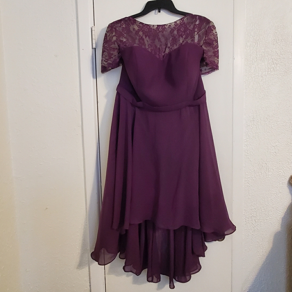 Asymmetrical Chiffon Cocktail Dress